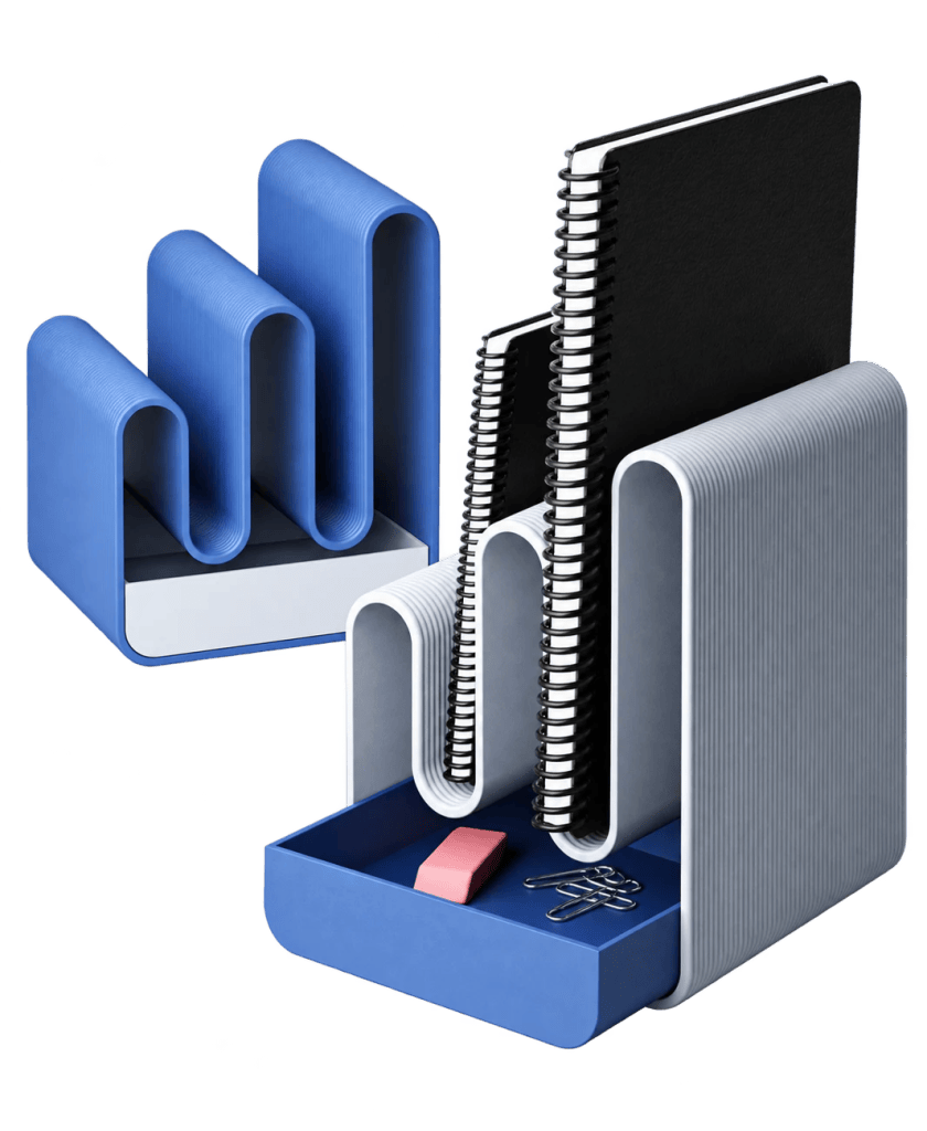Notebook Holder + Drawer by Studio Loup